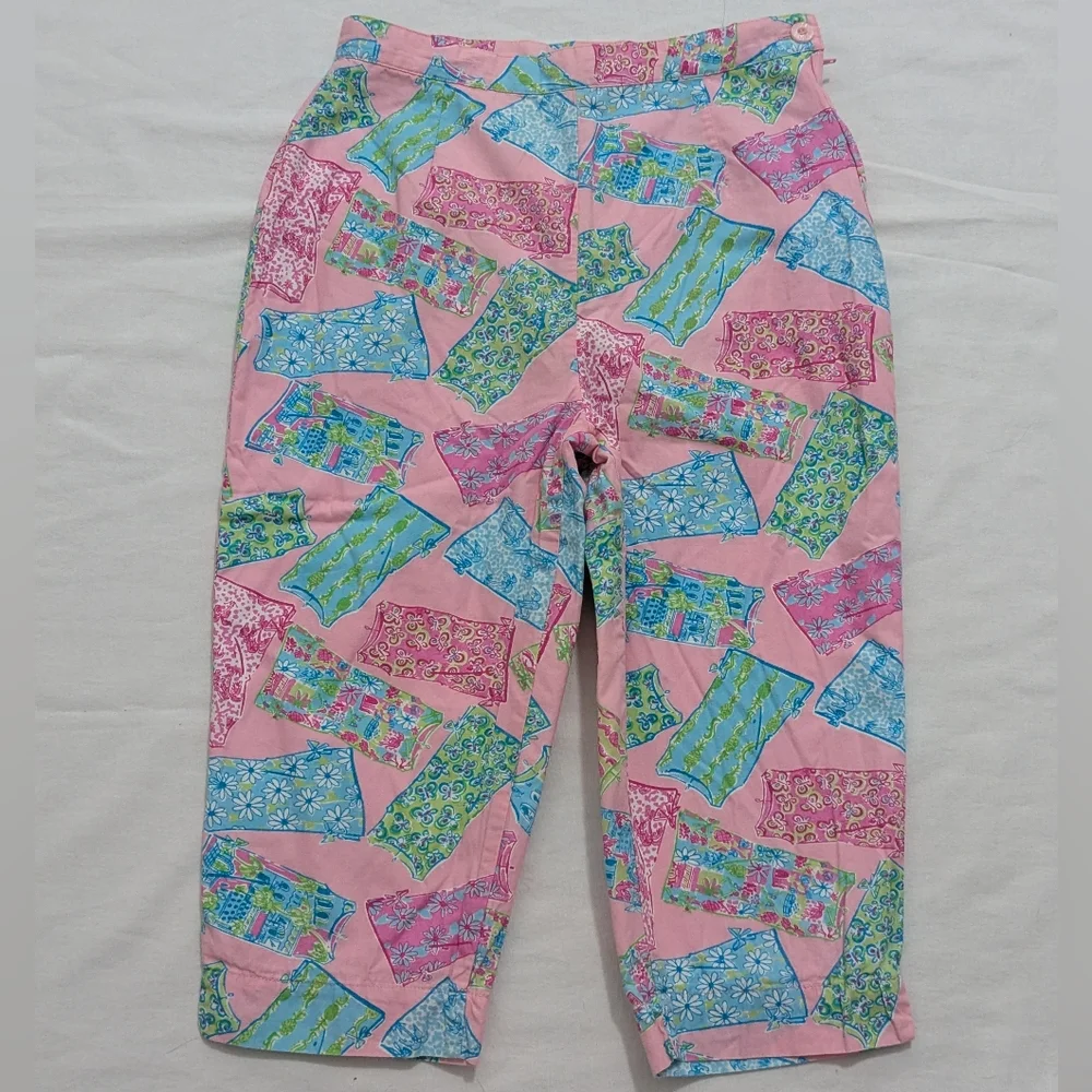 Lilly Pulitzer Pink Pants with Print of Lilly Pulitzer Dresses